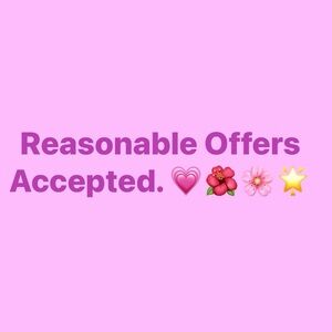 All offers will be considered!